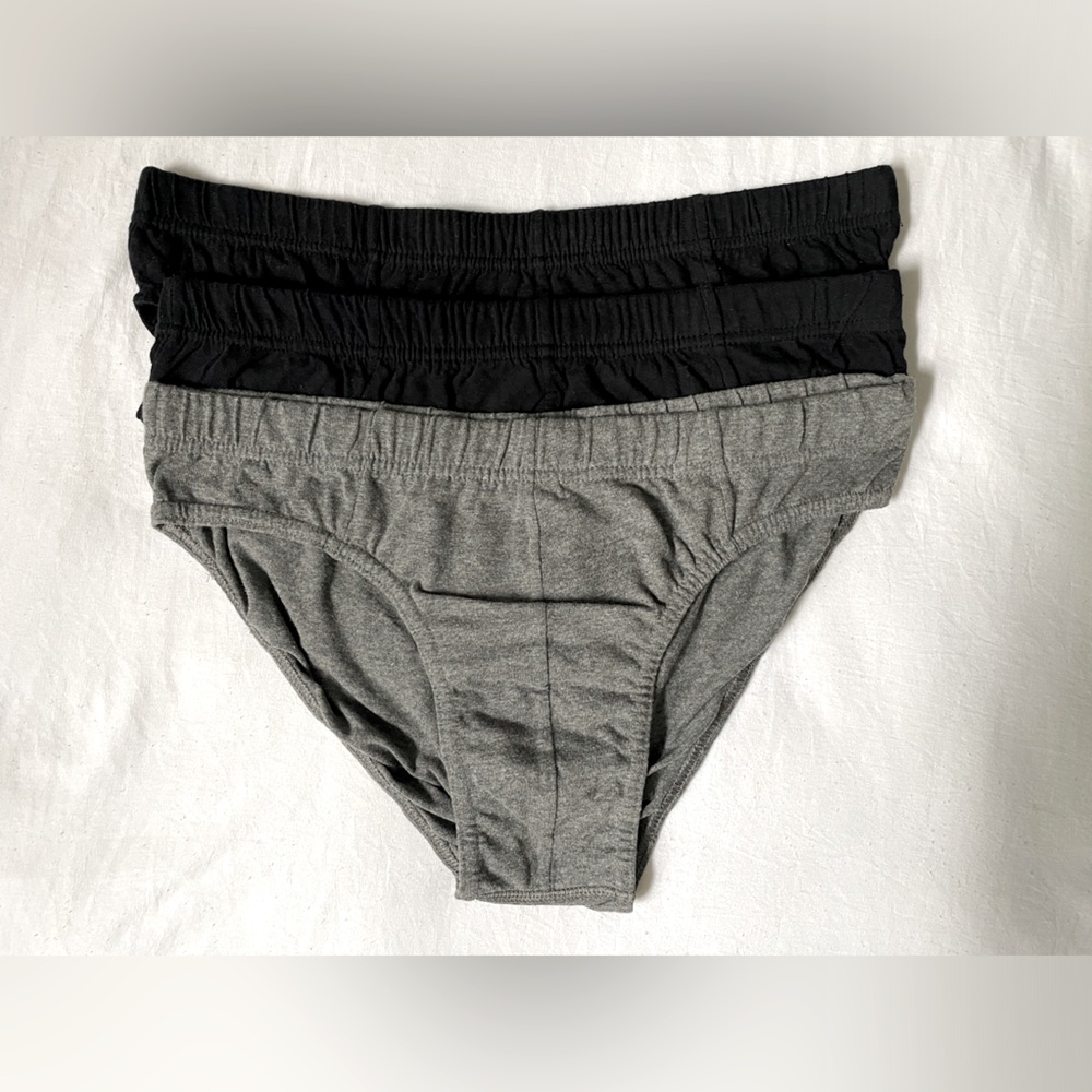 Beverly Hills Polo Club men’s briefs black gray size large 3-pack